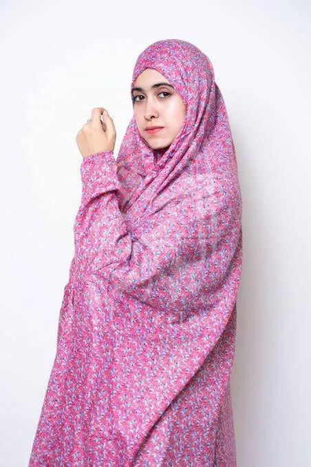 Stitch Namaz Chadar Full Length with Full Sleeves & Attached Naqab
