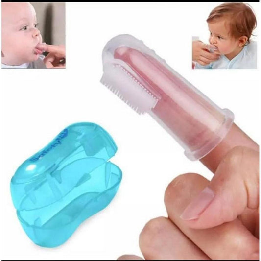 Infant Toothbrush With Box – Silicone Finger Brush for Babies