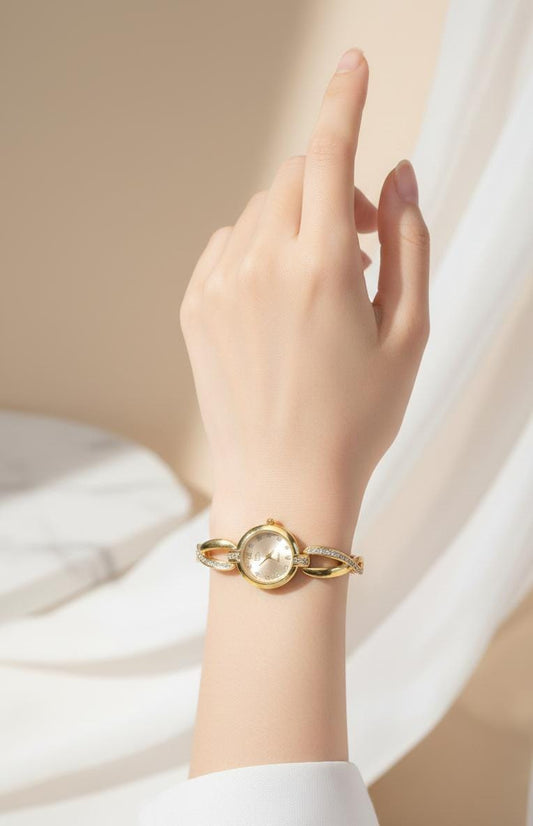 RTJ-181 Elegant Zircon Korean Watch - Stylish Fashion Accessory, Classic Timepiece for Women