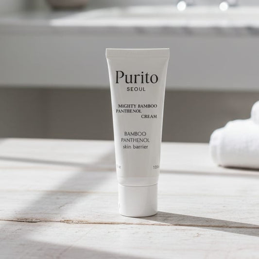 Purito Seoul Mighty Bamboo Panthenol Cream Smooth Hydration Gentle Care Easy Absorption - 100ML