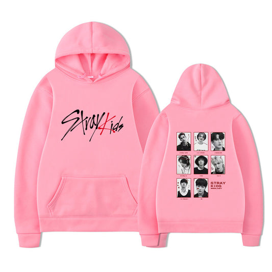 StrayKids Support Hoodie – Unisex K-Style Autumn Winter Loose Fit Sweatshirt