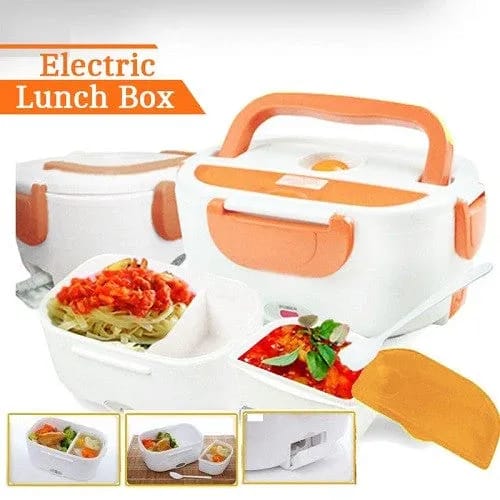 Waterproof Portable Electric Heating Lunch Box – Compact, Travel-Friendly Food Warmer (Random Color).