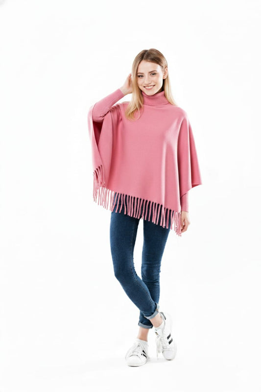 Winter Fleece Poncho for Girls