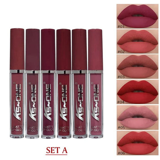 KS One 6 PCS Lipgloss Set Premium Quality Gloss Collection