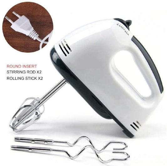 Electric Hand Mixer – Handheld Beater for Cake, Eggs & Baking | Small Electric Cake & Egg Mixer.