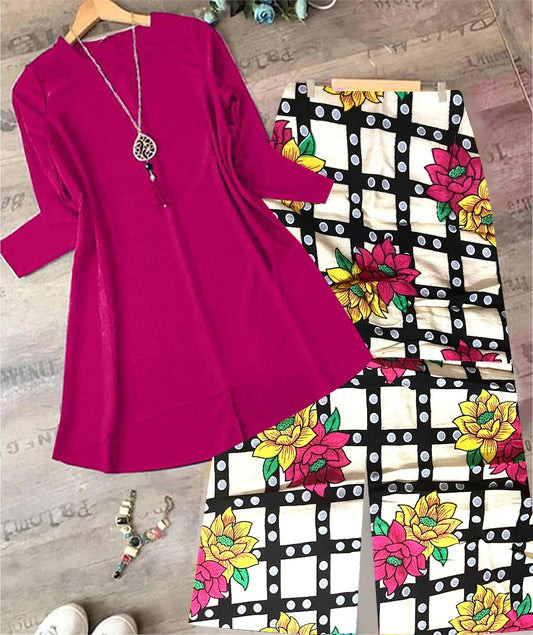 2Pc Stitched ladies dress - Trendy, Comfortable, linen dress Easy to Wear casual dress , dress for ladies