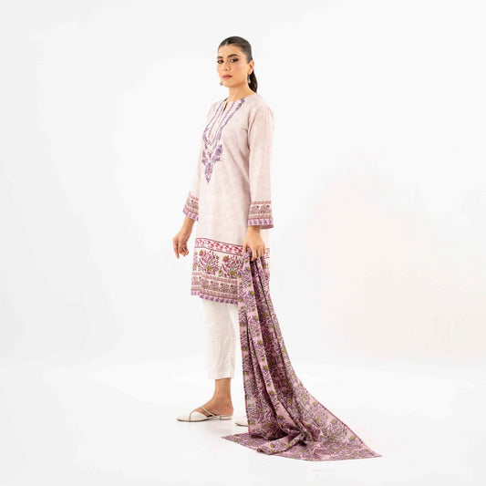 Maahru Khaddar Unstitched 2 Piece Suit For Women